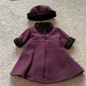 American Girl-Samantha Coat and matching hat